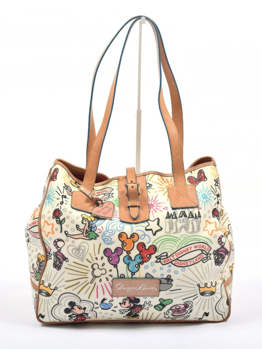 Dooney & Bourke Disney Parks Sketch Large Tote + Matching Wristlet Mickey Minnie